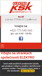 Mobile Screenshot of elektro-ksk.cz